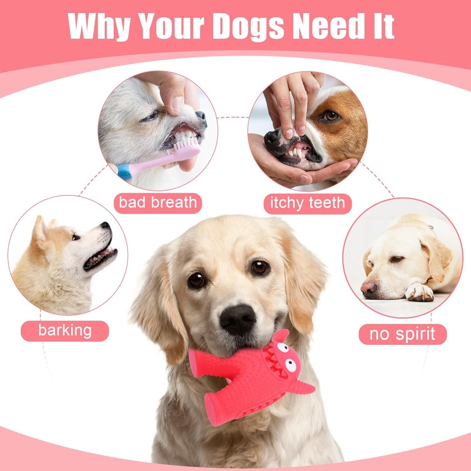 Tough Rubber Chew Toy – Squeaky & Fun!