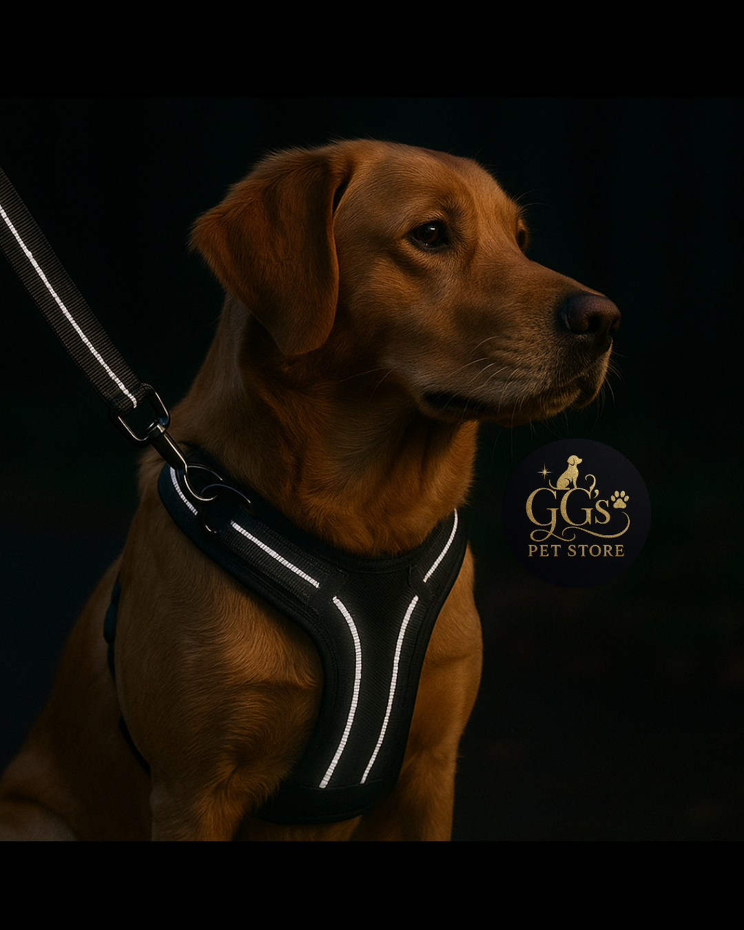 Reflective and breathable mesh dog harness